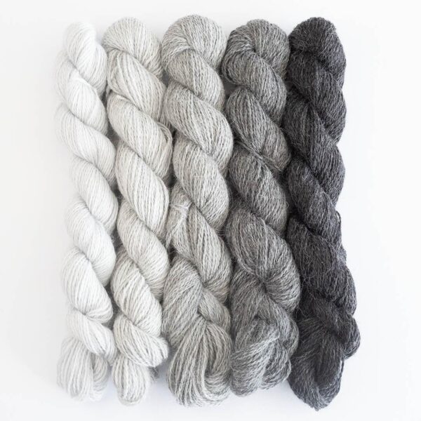 BC Garn Babyalpaca 10/2 Set 125g, Shades of grey