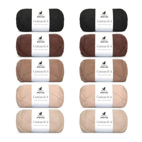 ANYDAY Cotton 8/4 Colorbag 1, 10-pak