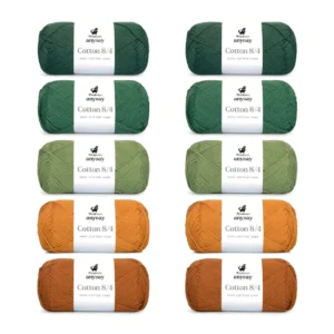 ANYDAY Cotton 8/4 Colorbag 4, 10-pak