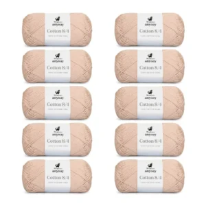 ANYDAY Cotton 8/4, 10 pk., Sand