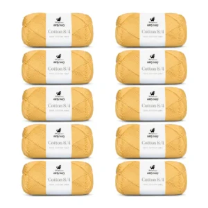 ANYDAY Cotton 8/4, 10 pk., Lysegul
