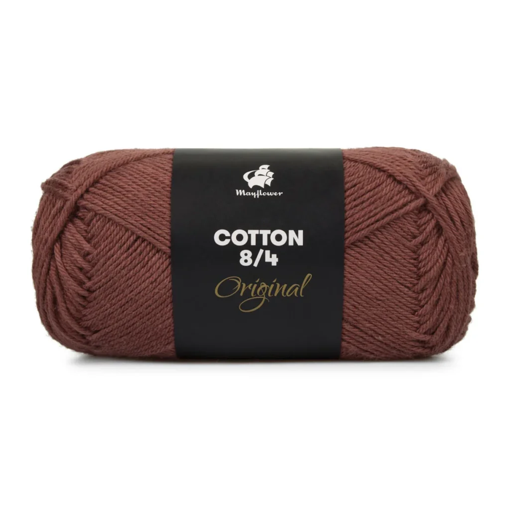 Mayflower Cotton 8/4, Rødbrun. 10-Pak