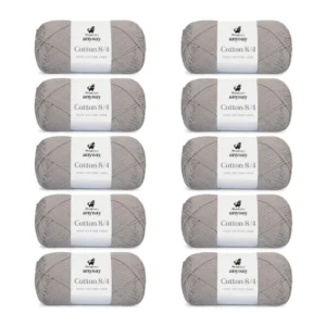 ANYDAY Cotton 8/4, 10 pk., Grå