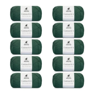 ANYDAY Cotton 8/4, 10 pk., Mørkegrøn