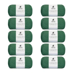 ANYDAY Cotton 8/4, 10 pk., Grangrøn