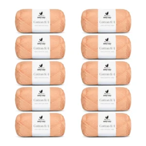 ANYDAY Cotton 8/4, 10 pk., Fersken