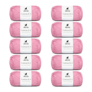 ANYDAY Cotton 8/4, 10 pk., Lyserød