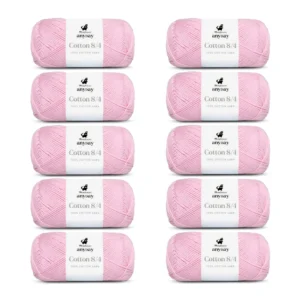 ANYDAY Cotton 8/4, 10 pk., Pastel Lyserød