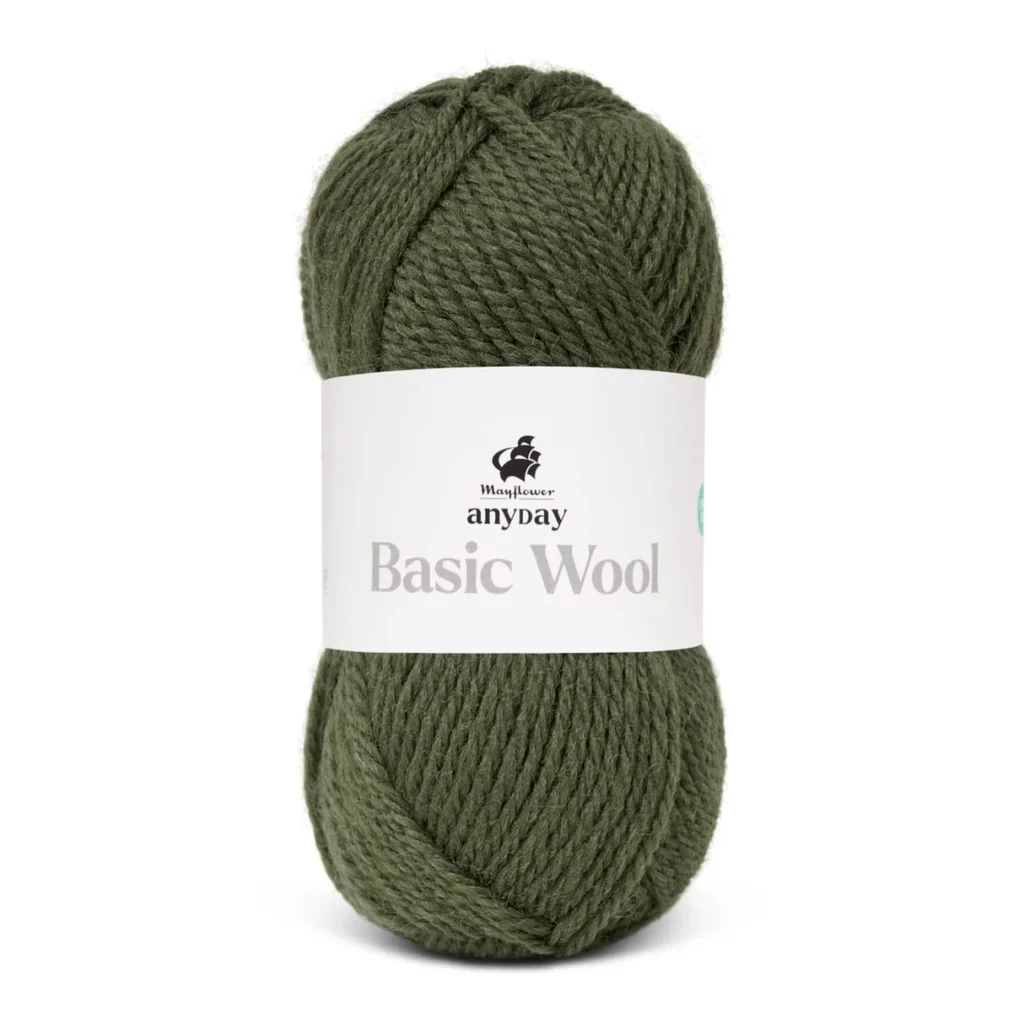 Mayflower Anyday Basic Wool, Armygrøn
