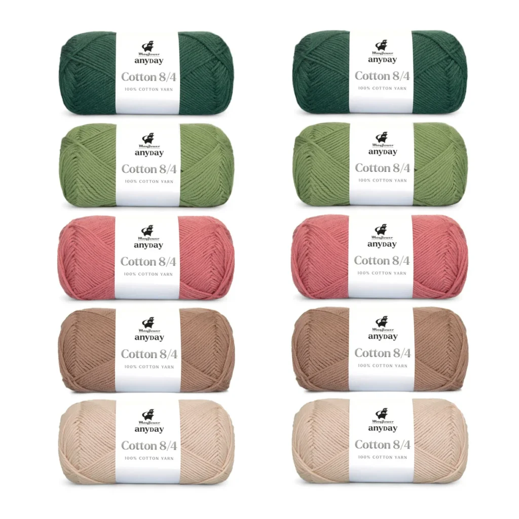 ANYDAY Cotton 8/4 Colorbag 3, 10-pak