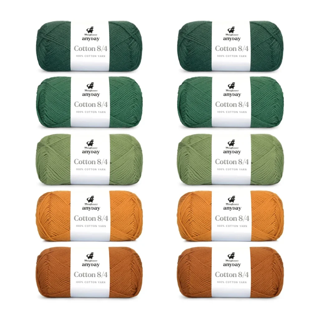 ANYDAY Cotton 8/4 Colorbag 4, 10-pak
