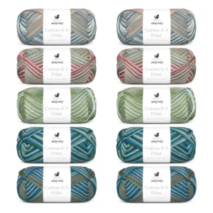 ANYDAY Cotton 8/4 Print Colorbag 1,10-pak