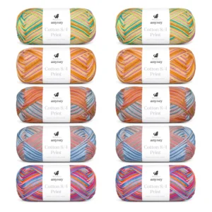 ANYDAY Cotton 8/4 Print Colorbag 3, 10-pak