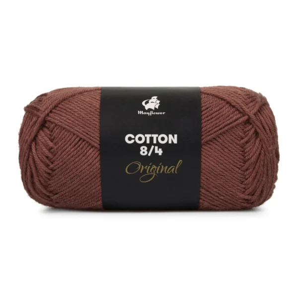 Mayflower Cotton 8/4, Rødbrun. 10-Pak