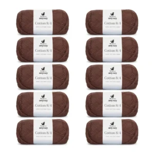 ANYDAY Cotton 8/4, 10 pk., Chokolade