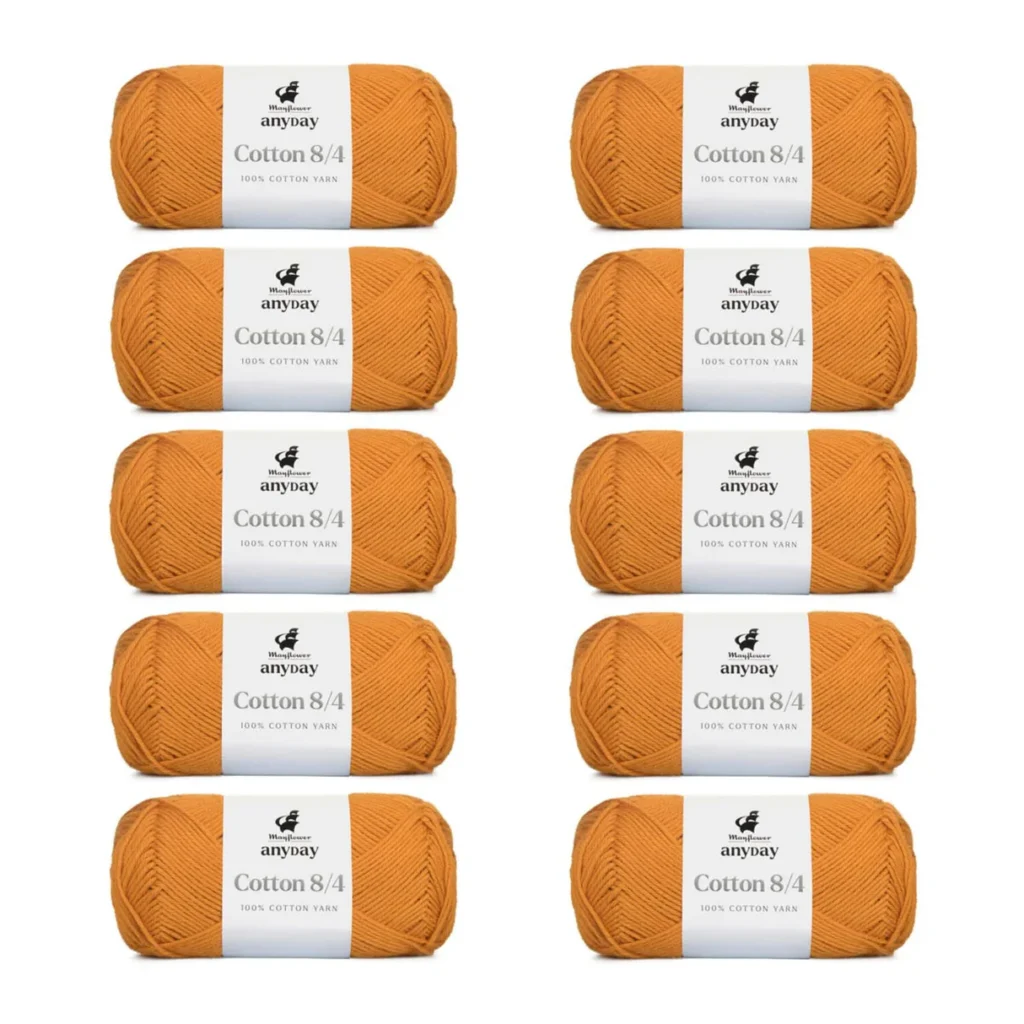ANYDAY Cotton 8/4, 10 pk., Karry