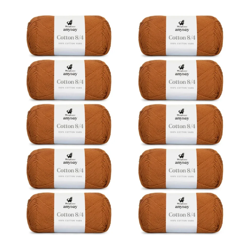 ANYDAY Cotton 8/4, 10 pk., Rust