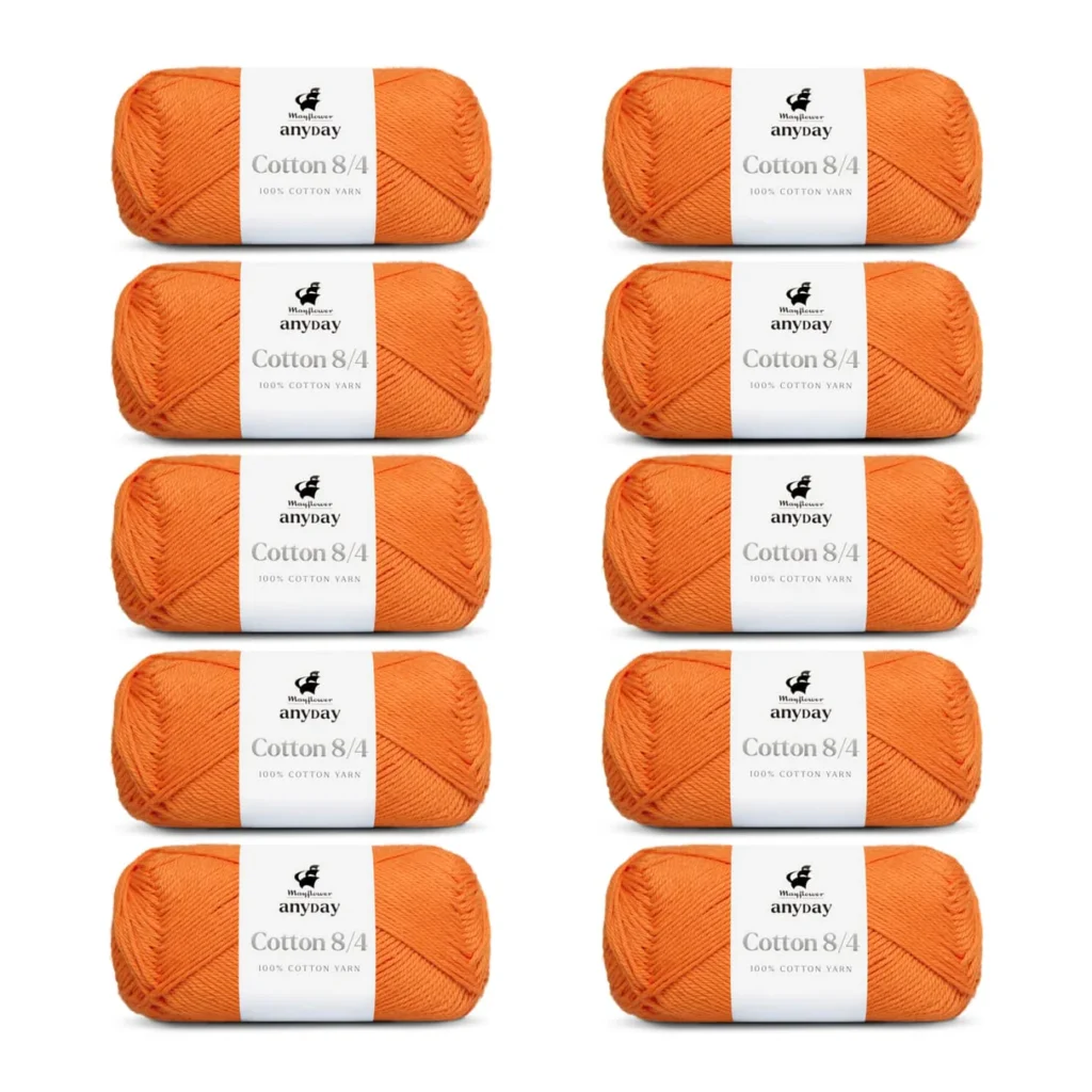 ANYDAY Cotton 8/4, 10 pk., Orange