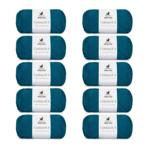 ANYDAY Cotton 8/4, 10 pk., Petroleumsblå