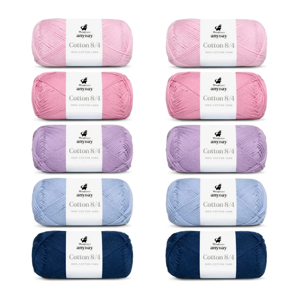 ANYDAY Cotton 8/4 Colorbag 8, 10-pak