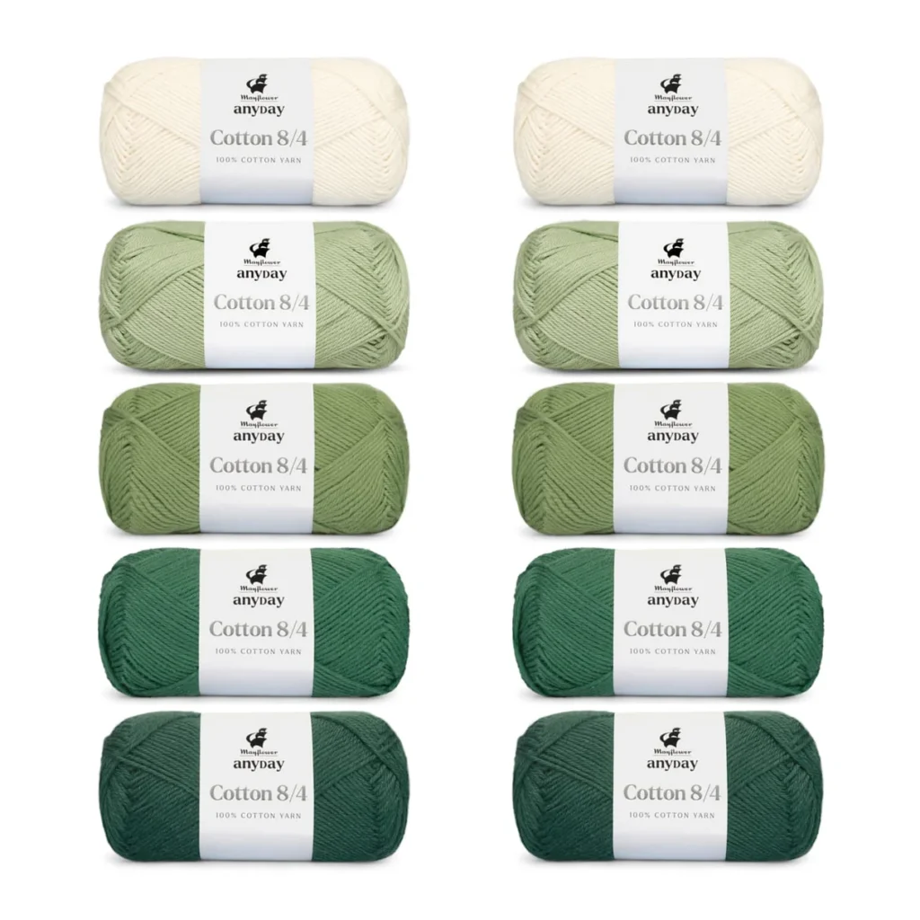ANYDAY Cotton 8/4 Colorbag 11, 10-pak