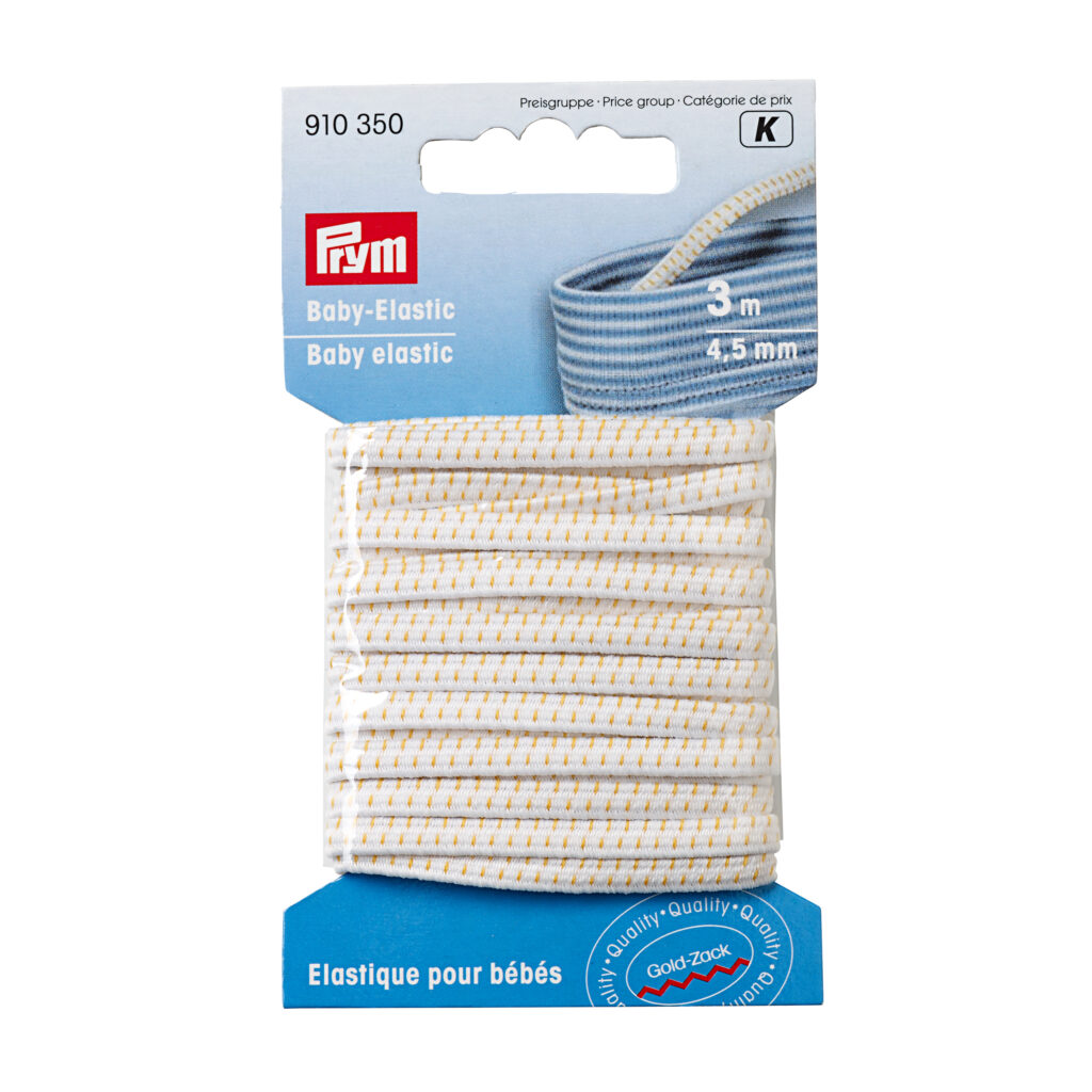 BABYELASTIK 4,5 MM X 3 METER HVID