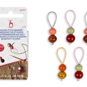 Pony markeringsperler træ (5stk)