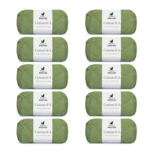 ANYDAY Cotton 8/4, 10 pk., Pistacie