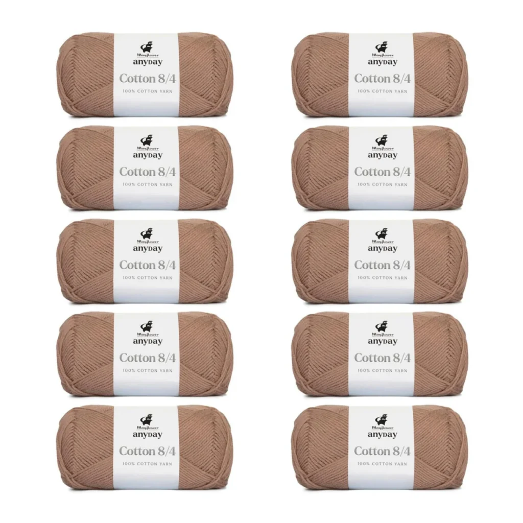 ANYDAY Cotton 8/4, 10 pk., Latte