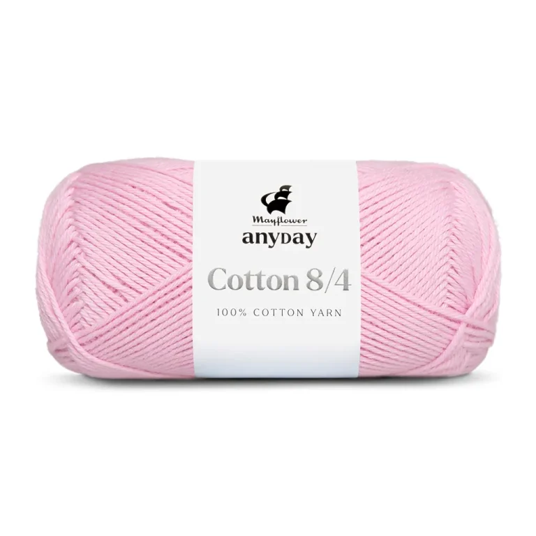ANYDAY Cotton 8/4, Color 32, Pastel Lyserød