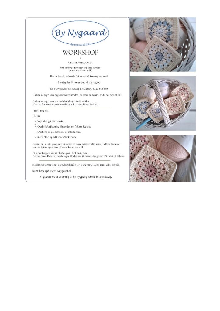 Workshop med KreaDreams, 8. november fra 12-15