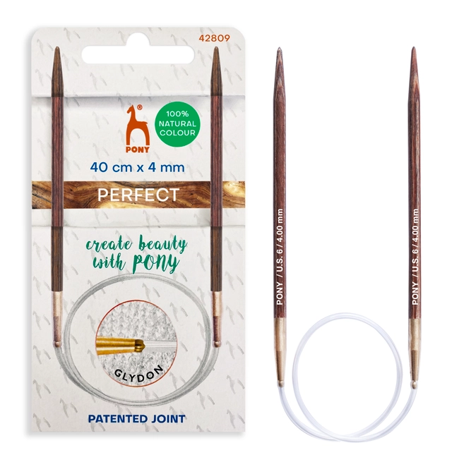 Pony perfect rundpind 40cm 4,00 træ 42809